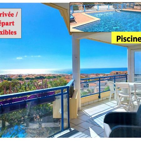 Plain-Pied, Terrasse, Piscine, Pleine Vue Mer, Plage A 6' A Pied, Parking, Wifi Fleury  Εξωτερικό φωτογραφία