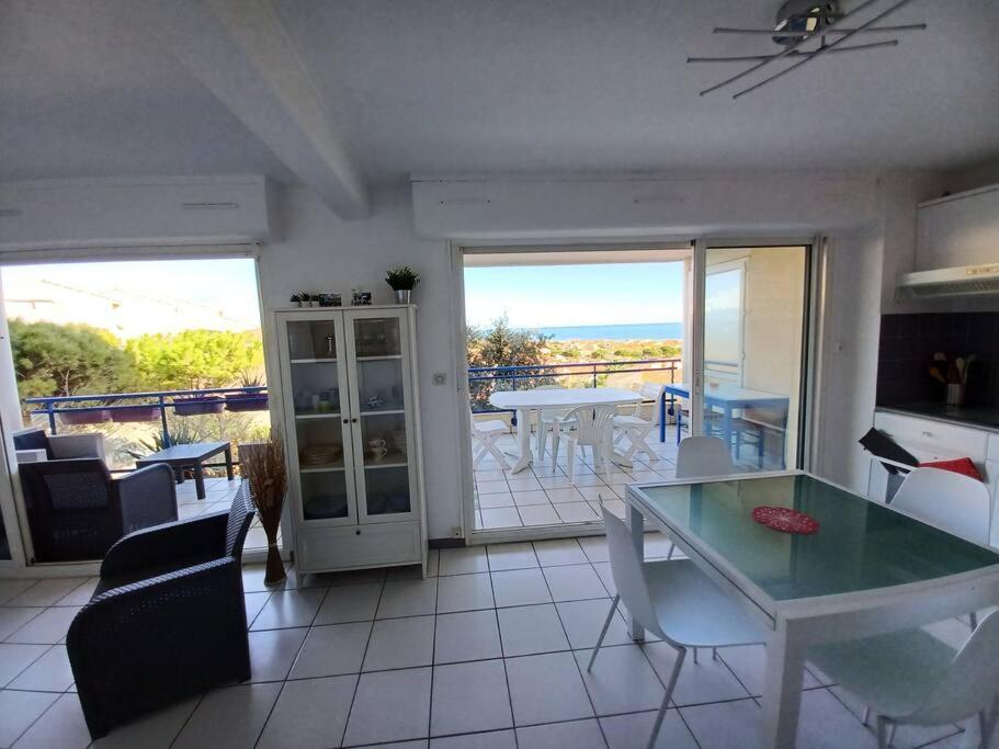 Plain-Pied, Terrasse, Piscine, Pleine Vue Mer, Plage A 6' A Pied, Parking, Wifi Fleury  Εξωτερικό φωτογραφία