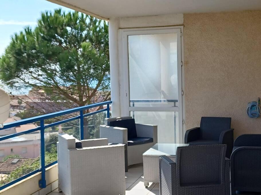Plain-Pied, Terrasse, Piscine, Pleine Vue Mer, Plage A 6' A Pied, Parking, Wifi Fleury  Εξωτερικό φωτογραφία