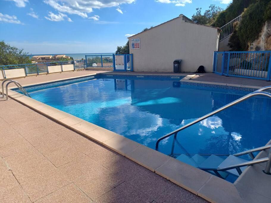 Plain-Pied, Terrasse, Piscine, Pleine Vue Mer, Plage A 6' A Pied, Parking, Wifi Fleury  Εξωτερικό φωτογραφία