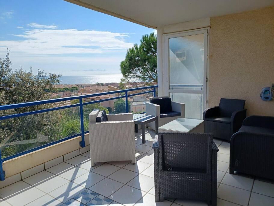 Plain-Pied, Terrasse, Piscine, Pleine Vue Mer, Plage A 6' A Pied, Parking, Wifi Fleury  Εξωτερικό φωτογραφία