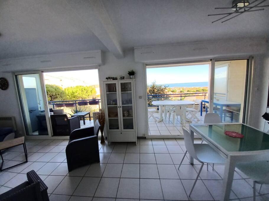 Plain-Pied, Terrasse, Piscine, Pleine Vue Mer, Plage A 6' A Pied, Parking, Wifi Fleury  Εξωτερικό φωτογραφία